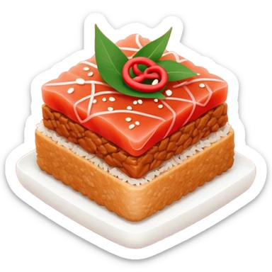 The most delicious looking spicy tuna on crispy rice  sticker