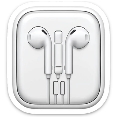 apple earphone white rough
 sticker