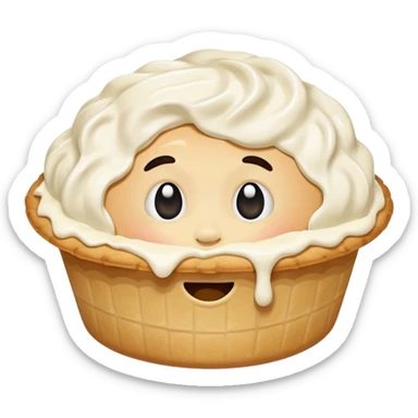 pie in the face sticker