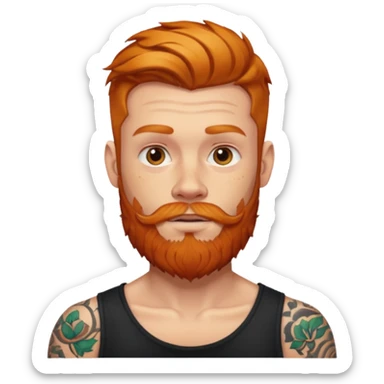 Ginger Tattooed Man sticker