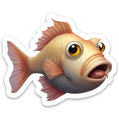 A stinky fish  sticker