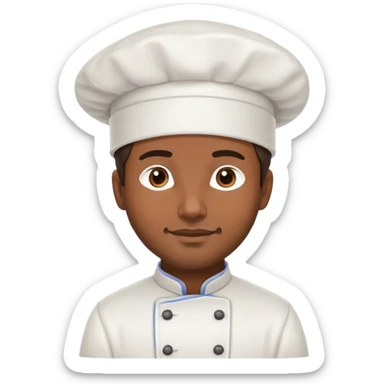 Cuisinier favec toque sticker
