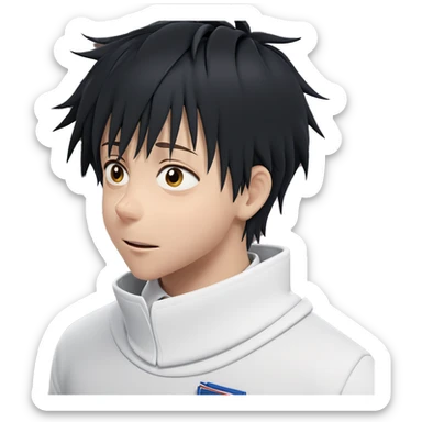 boy in school uniform indoors sticker