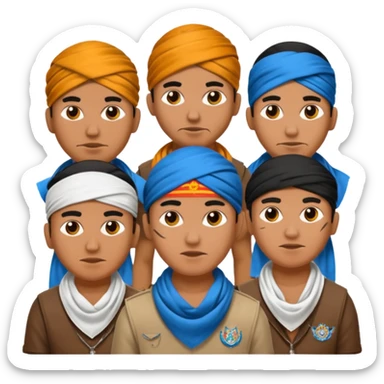 Indian gang members sticker