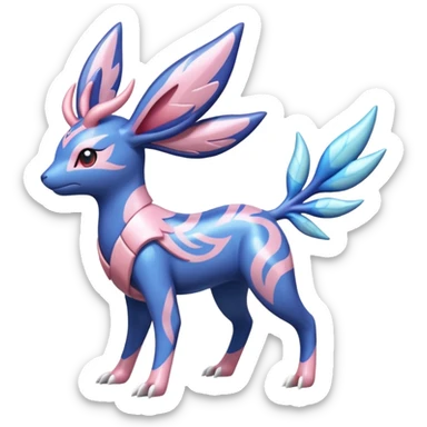 Shiny Pastel Palkia-Kyogre-Sylveon-Xerneas-fusion sticker