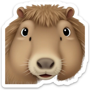 Capybara amoureux sticker