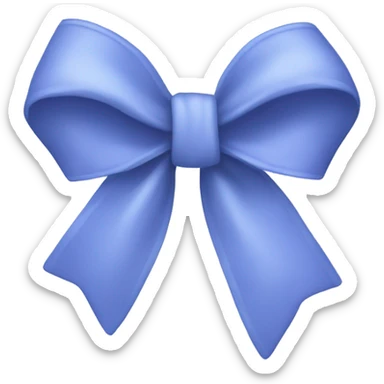 Periwinkle bow  sticker