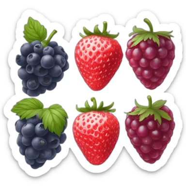 Fraise,framboise et myrtille sticker