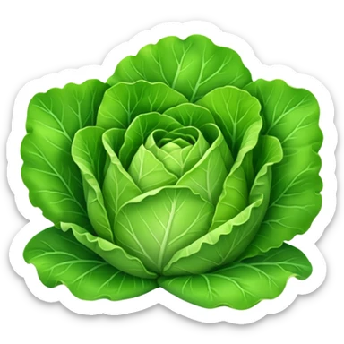 green lettuce sticker