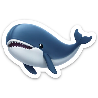 Whale  sticker