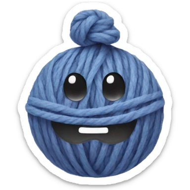 yarn emoji + star emoji sticker