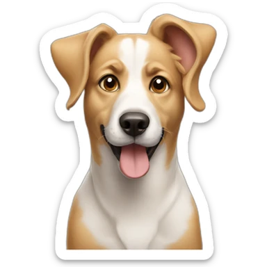 a ridiculous dog sticker