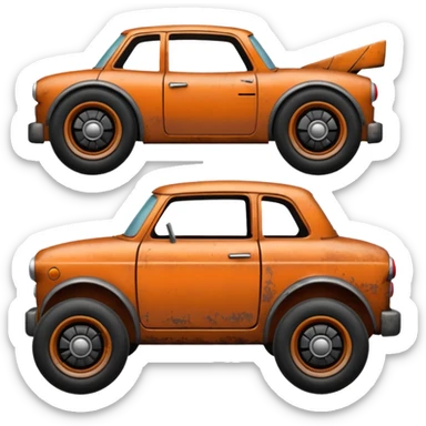 Cursed Toy Car sticker