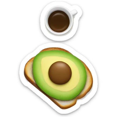 avocado toast sticker