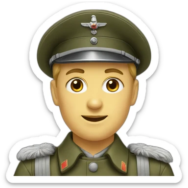 1940s German soldier sticker