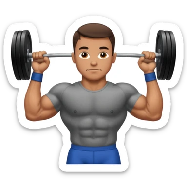 weightlifter sticker