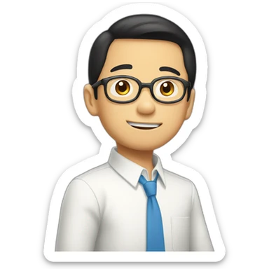Nobita as a handsome boy  sticker