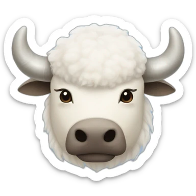 appa White flying bison from avatar the last airbender with blue arrow on forehead sticker