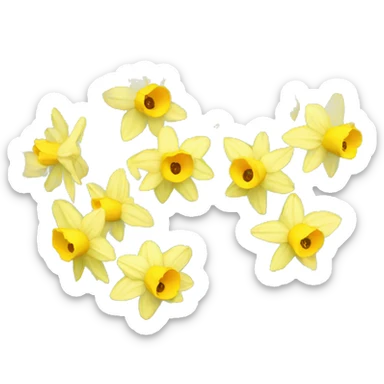 daffodils sticker