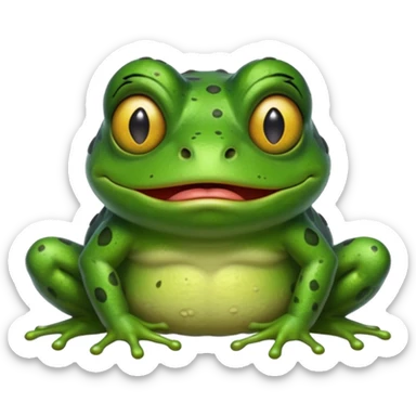 frog with troll face sticker