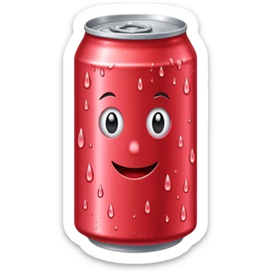 strawberry soda can sticker