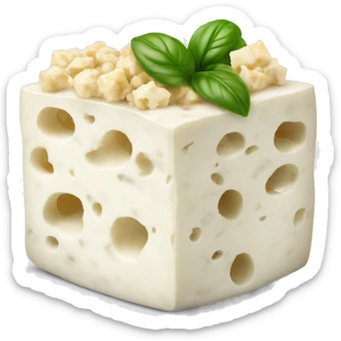 feta cheese with crumbles sticker
