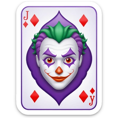 joker's card sticker