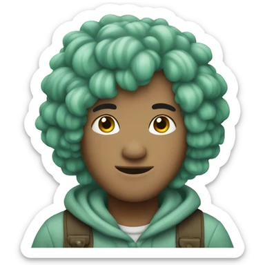 mint cozy emojis sticker