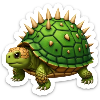 tortoise toonish with spike sticker