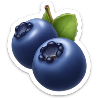 Blueberry sticker