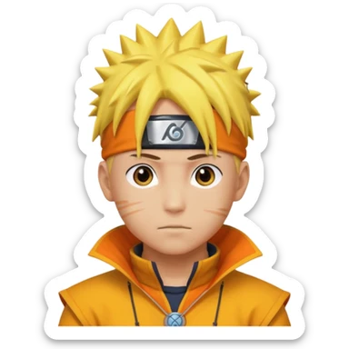 Aang and Naruto hybrid  sticker