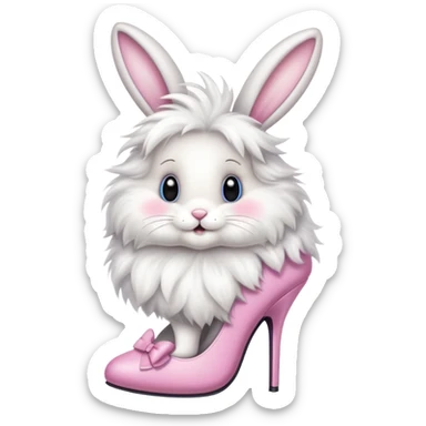 Easter bunny with high heels ￼ sticker