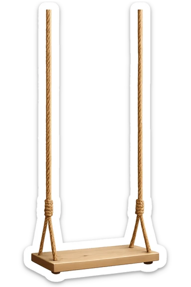 empty swing, no background sticker