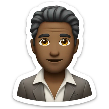 rich guy, chill and cool sticker