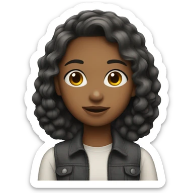 A girl with pop and ber  sticker