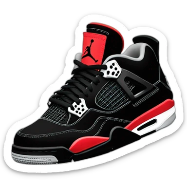 Jordan 4 bred reimagined sticker