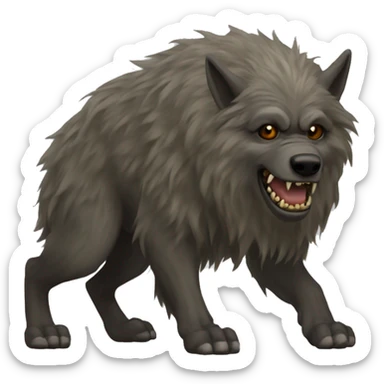 Warg - lord of the rings  sticker