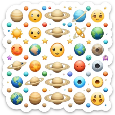 Everything in the universe sticker