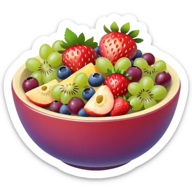 bowl of fruit salad























 sticker