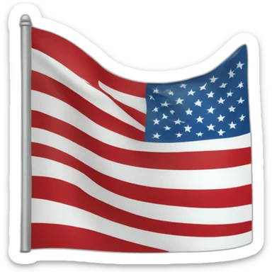the flag of the united states of america sticker