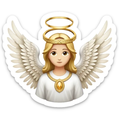 biblical angel emblem sticker