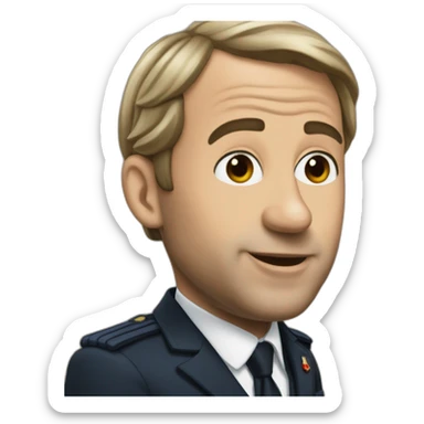 "Trompette macron" sticker