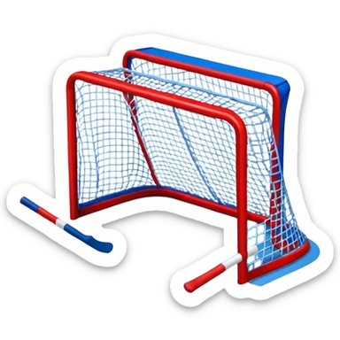 ice hockey goal field (#00A3E0) and red (#F9423A) sticker