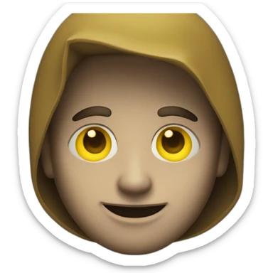 A yellow thief emoji  sticker