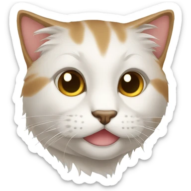 Un gato con mirada traviesa  sticker