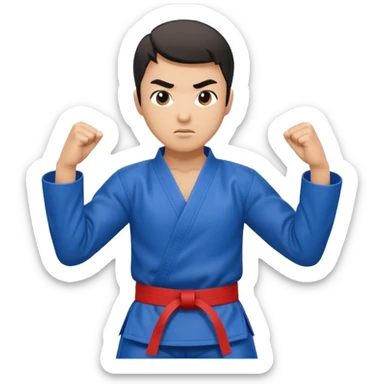 Taekwondo fighting  sticker