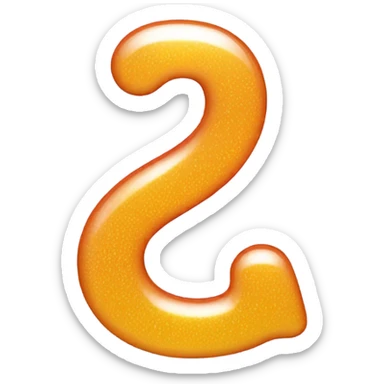 the letter a bubbly sticker