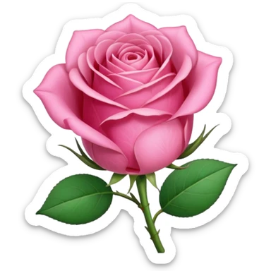pink rosebud sticker