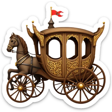 medieval carriages sticker
