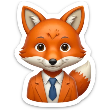 student fox sticker